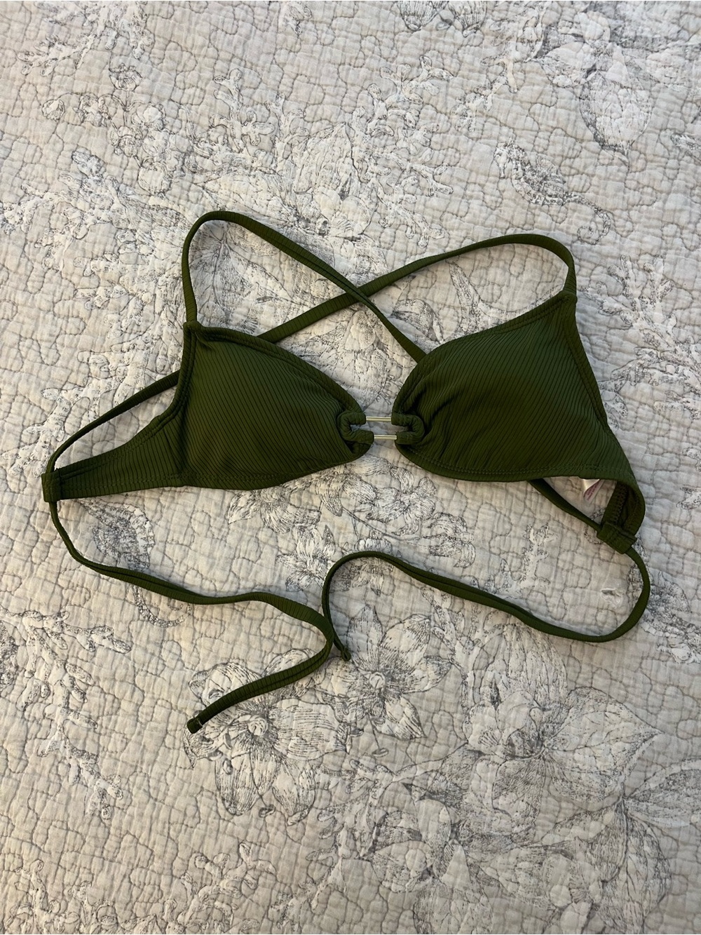 Xhilaration Olive Green Bikini Topi